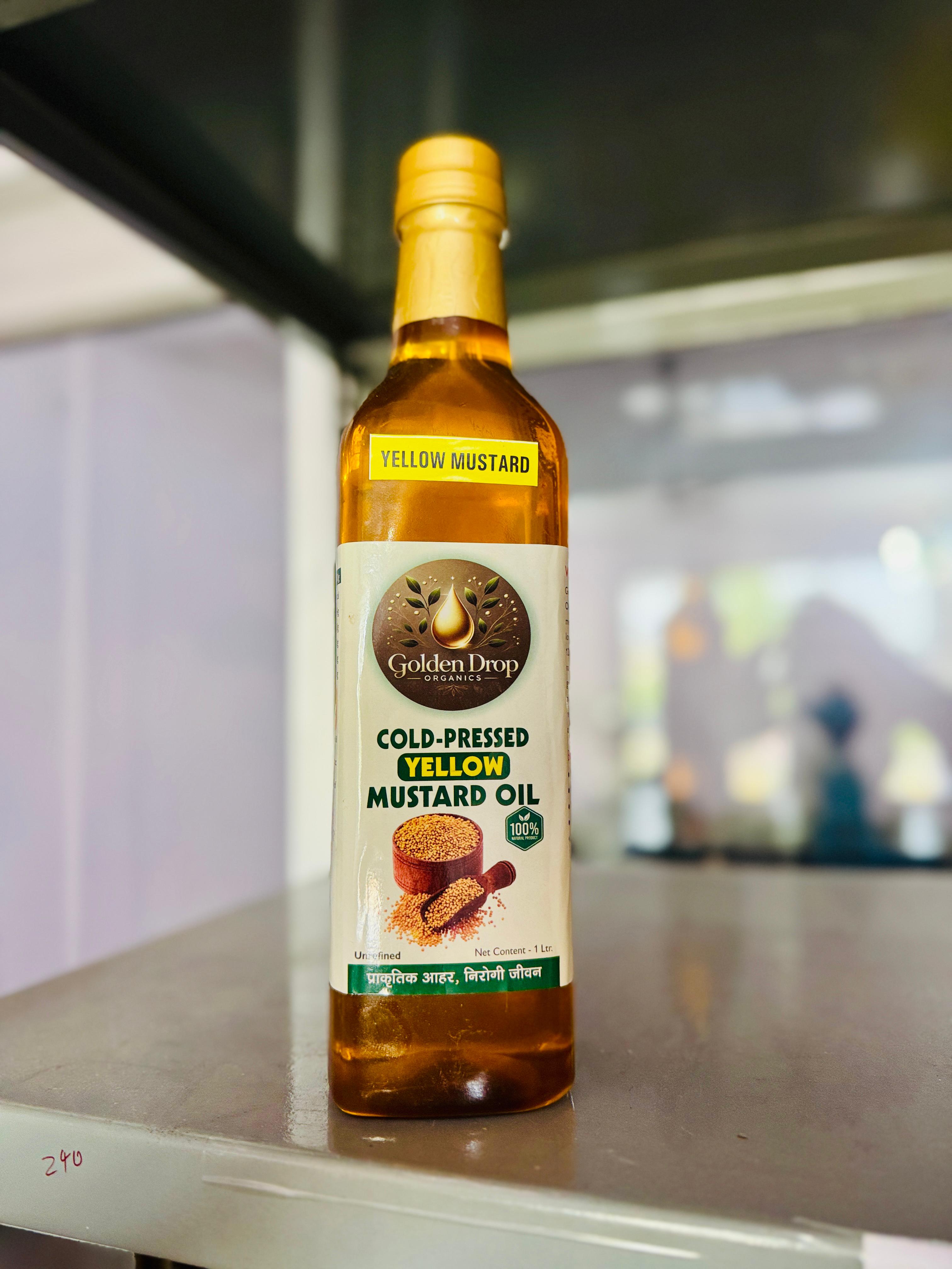 Cold Pressed Yellow Mustard Oil (1 Liter)